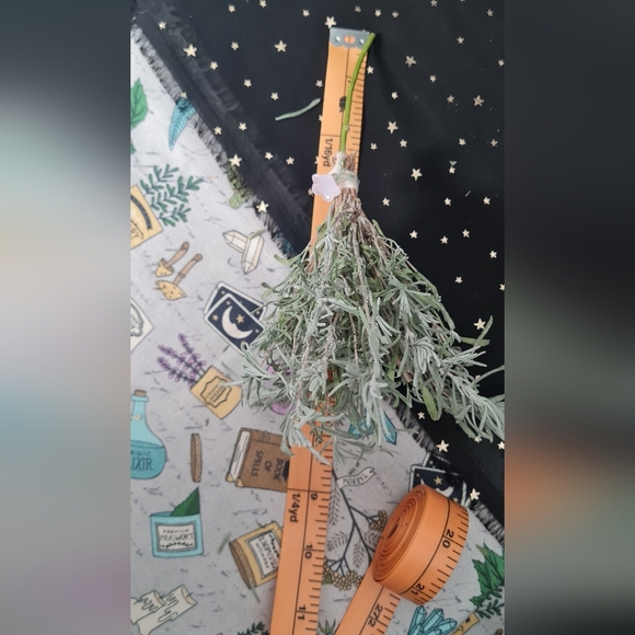 Rose quartz flower lavender besom broom - Picture 3 of 4